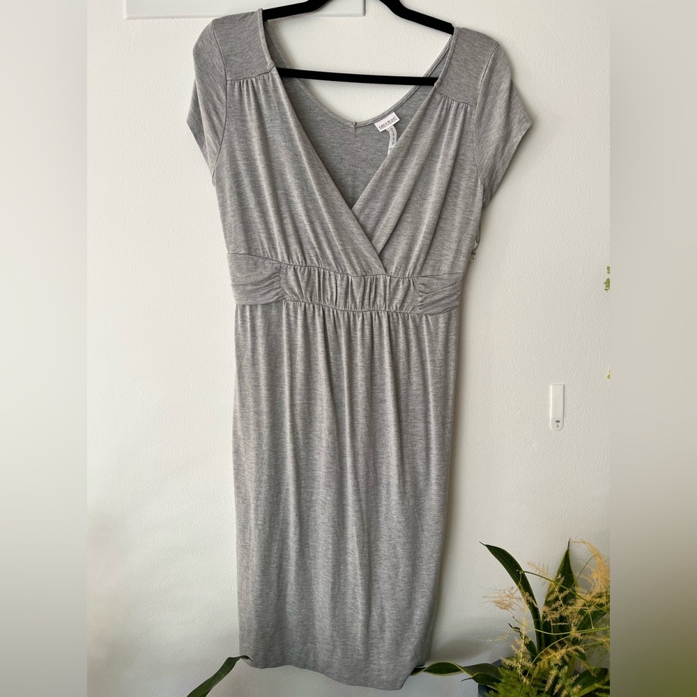 A Pea in the Pod Gray Midi Dress